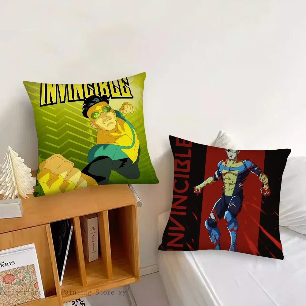I-Invincible Season 2 Cartoon Pillow Case Square Pillow Bedroom Sofa Leisure Comfort CushionCarLiving Room Home Decoration 40X40 6