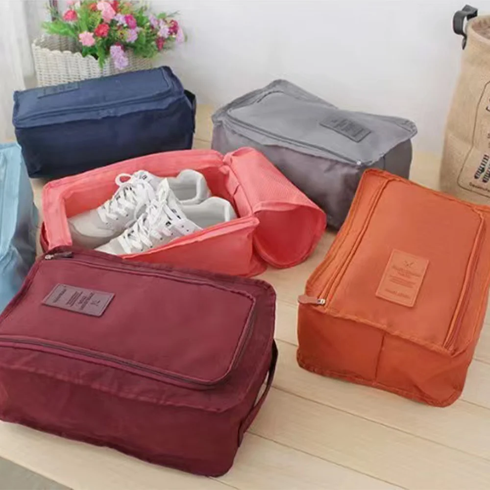 Travel Storage Bag Set for Clothes Tidy Organizer Wardrobe Suitcase Pouch Travel Accessories Shoes Packing Portable Cube Handbag