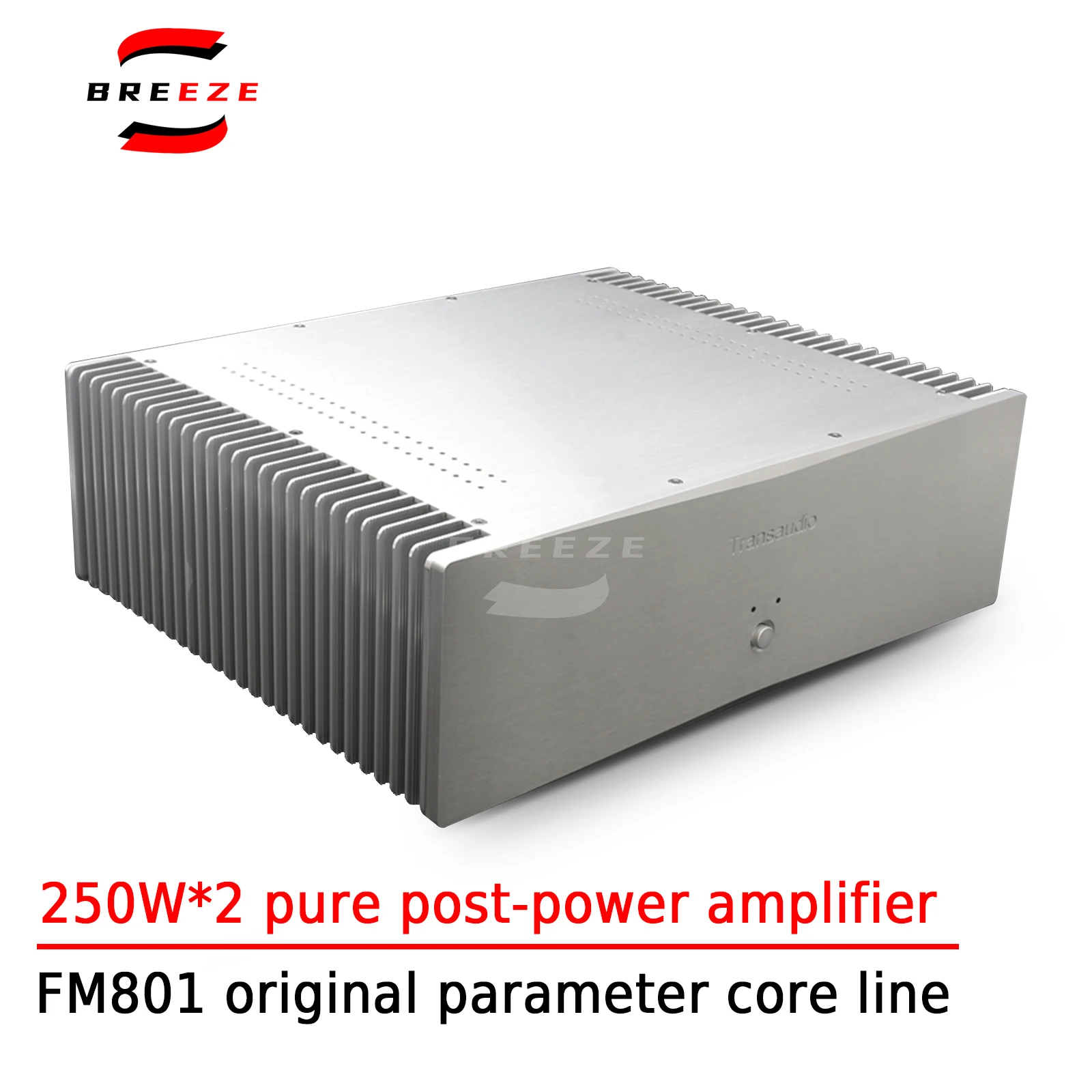 

BREEZE FM801 Line 250W*2 Induction Level Dual Channel Pure Rear Amplifier 8*2N3440/5416 Gold-sealed Tube New Toshiba 5200