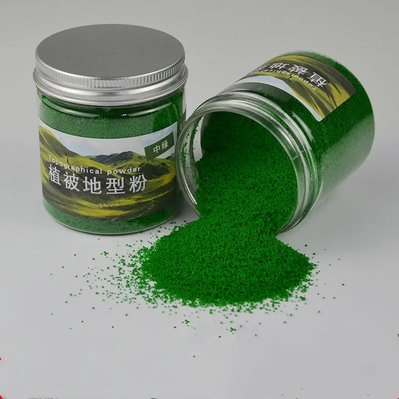 Green Lawn Powder for Architectural Landscape and Outdoor Scene Models, 185ml