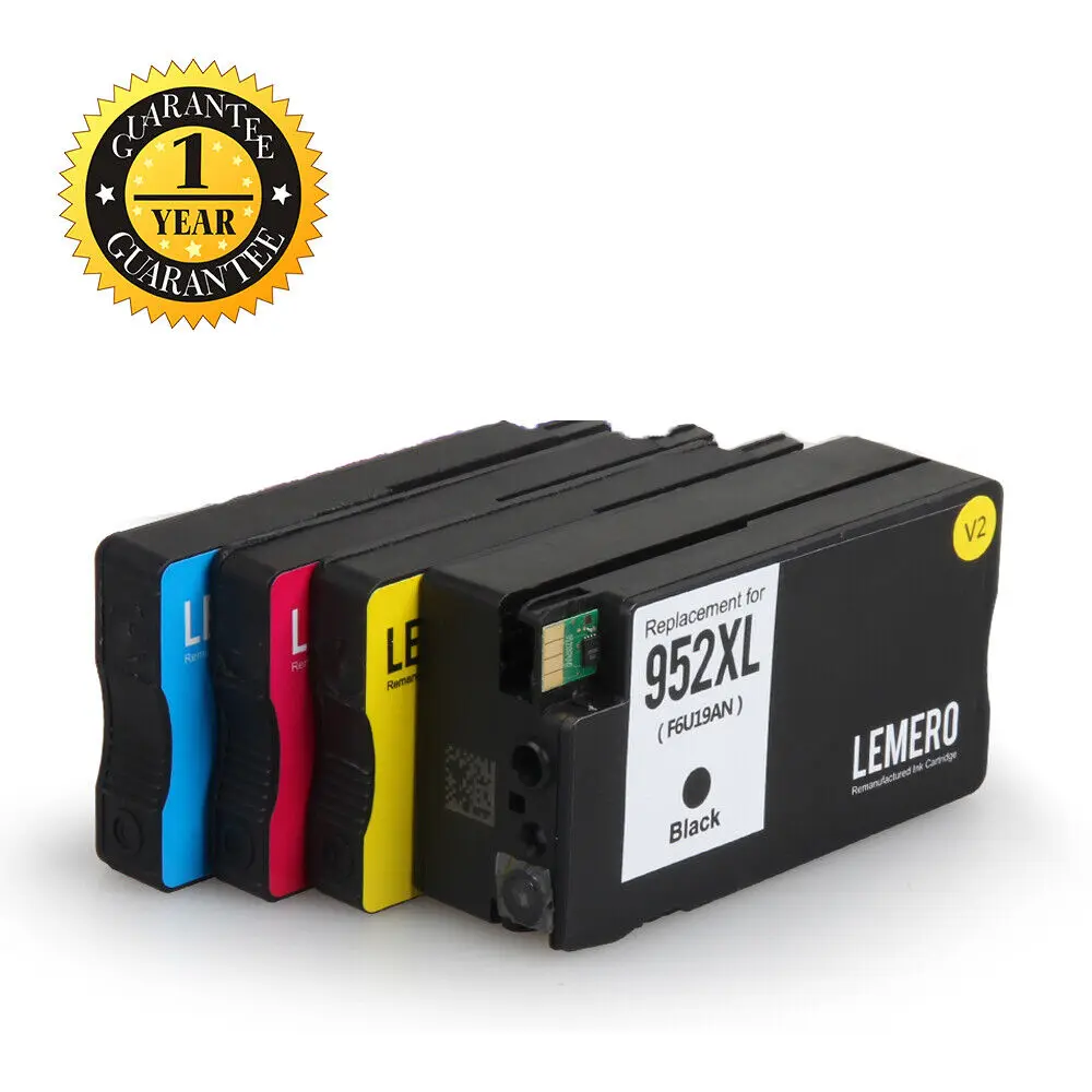 Confezione Da 4 Inchiostro 952Xl Per Hp Officejet Pro 7740 8710 8210 8720 8216 8715 7720 8702