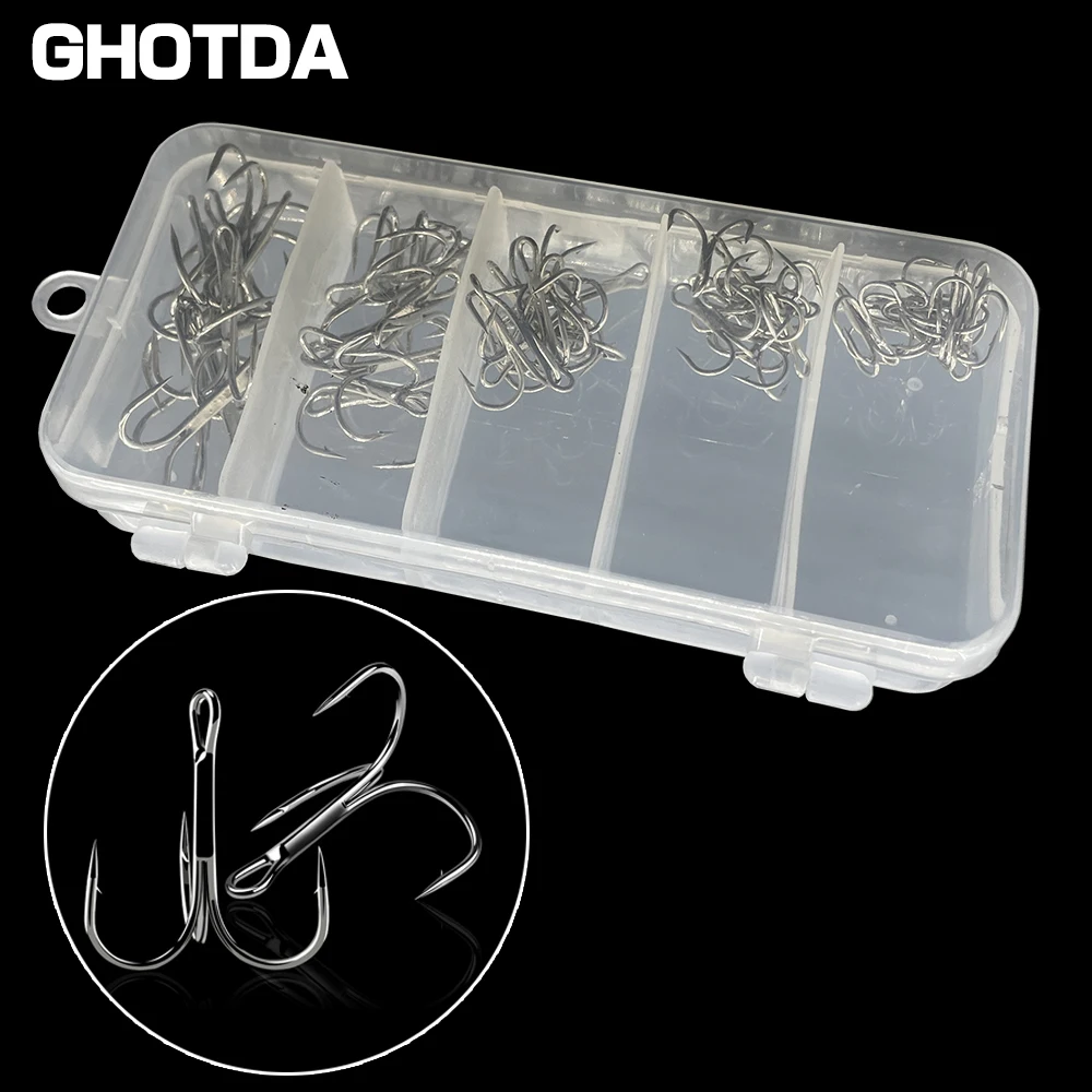 Tigofly 20 Pçs Agudos Baixo Ganchos Ponto De Corte Preto Níquel Aço