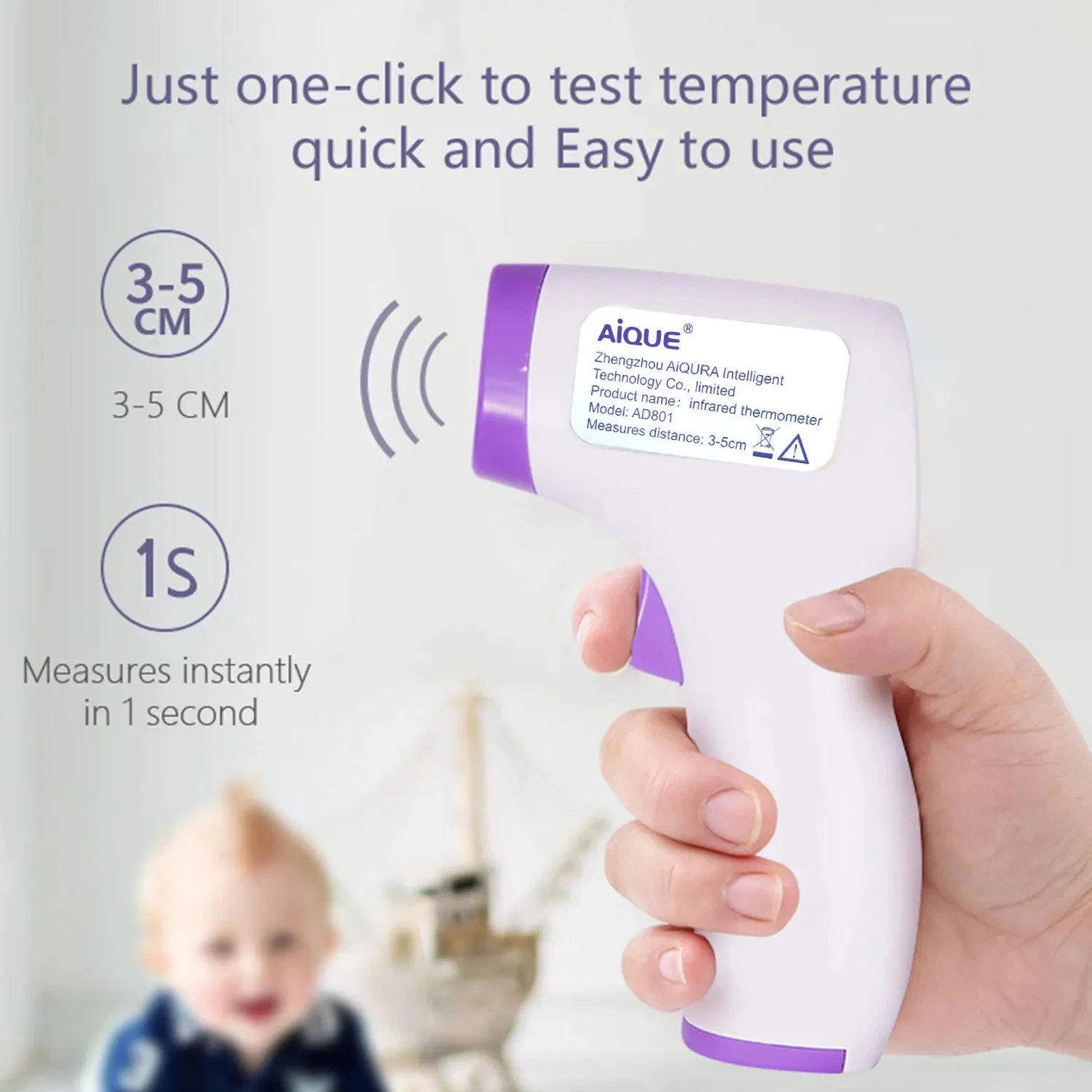 Forehead Digital Thermometer Non-Contact Infrared Medical Thermometer for Baby Adults Body Temperature Fever digital thermometer