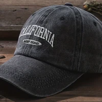 Cotton Retro Vintage Baseball Cap Men Women Denim Embroidered Letters Hat Cotton Soft Top Caps Casual Retro Unisex Hats - Image 2