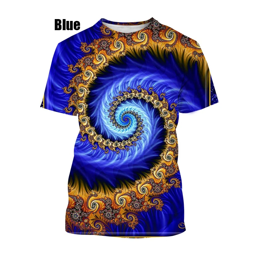 2022 New Fashion Lovers 3D Stampato Personalizzato Uomo/Donna 14 Style Blue Vertigo E T-Shirt Colorata Vertigo Hypico