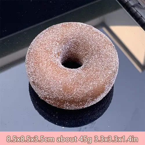 4.1inch Large Baked Doughnuts Recipe Soft Deliciously Pearlescent Cinnamon Sugar Coating Handmade Snack Original Brunch Donut - Image 8