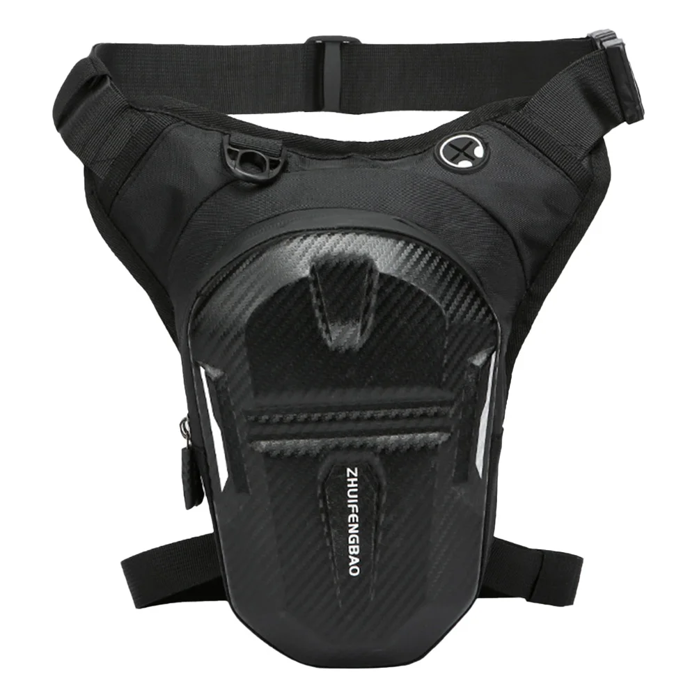 Travel Chest Bag Zipper Closure Riding Thigh Pouch Adjustable Multi-Function Fanny Pack for Motorcycle Riding Travel