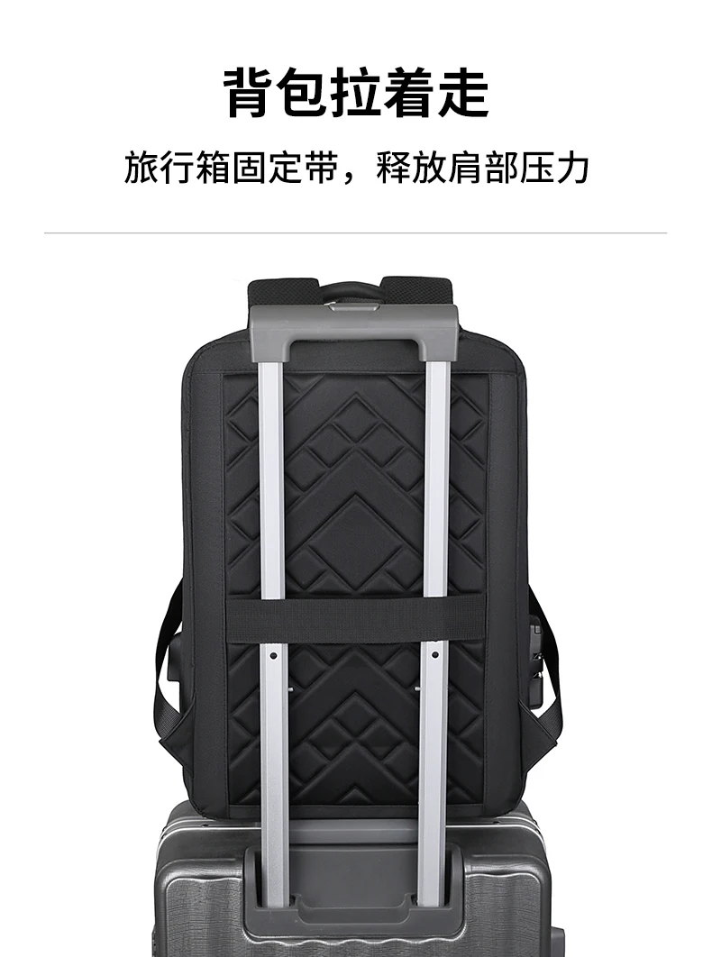 Mens LBackpack Waterproof Anti theft with USB Port Stylish Design Large Capacity Comfortable Straps Ideal for Work and Travel