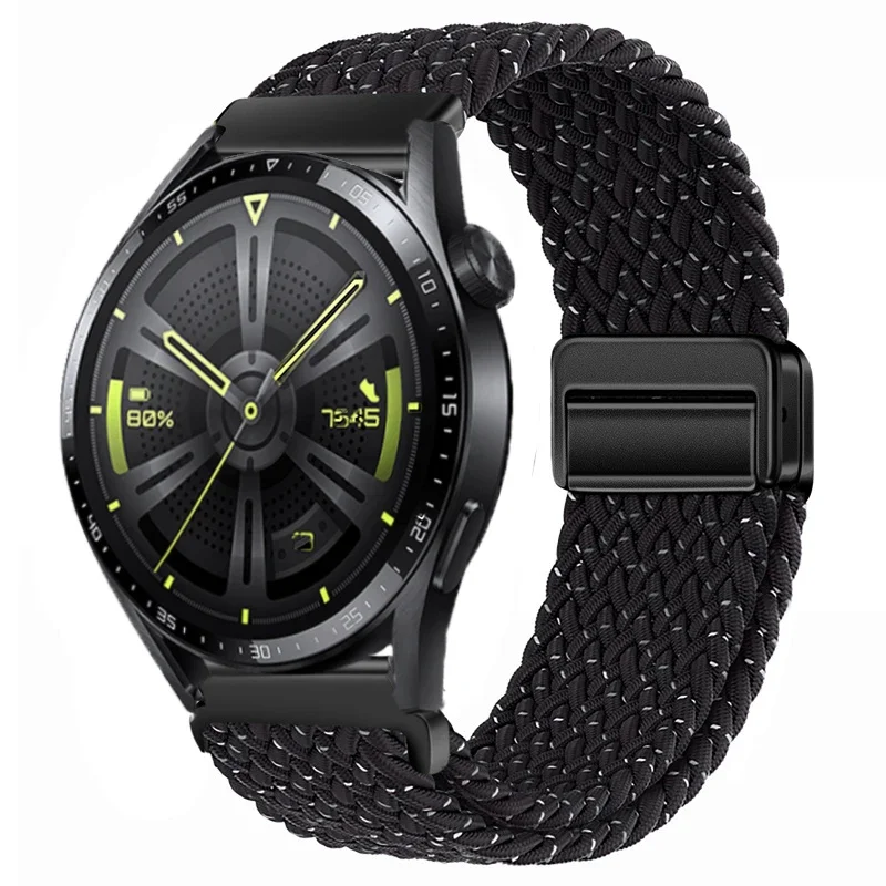 Nylon Braided Watch Strap - Durable Fabric Bracelet Wristband
