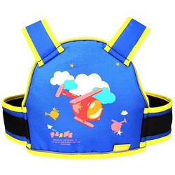 Child Safety Belt for Electric Motorcycle and Battery Car with Fall Protection (Blue  Airplane)