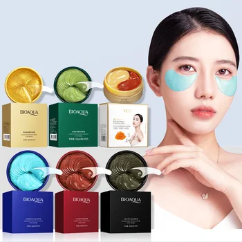 콜라겐 아이 마스크 보습 안티 링클 안티 다크 서클 아이 케어 젤 마스크, 뷰티 아이패치, 안티 에이징 아이 패치, 60 개