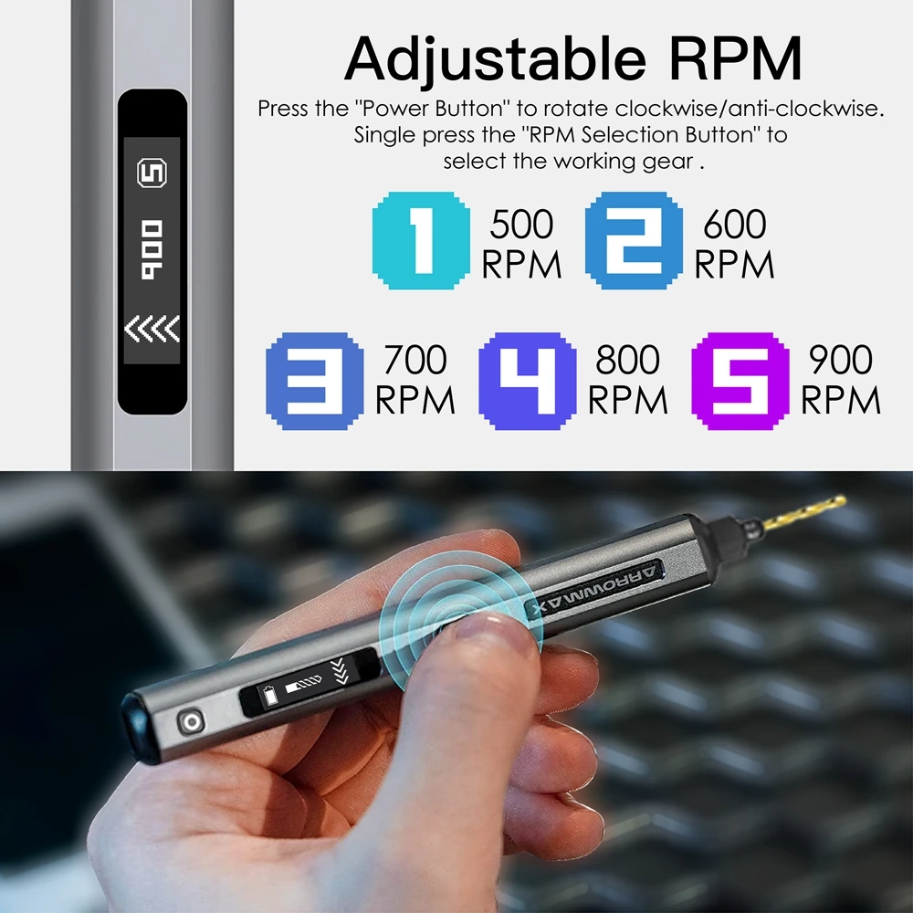 ARROWMAX SDS 울트라 전기 드릴 충전식 로타리 도구 공예용 무선 드릴 목재 플라스틱 알루미늄 동전 홈 DIY New