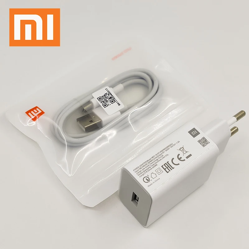 Xiaomi Mi 9 Se Fast Charger Qc3.0 18w Quick Charge Adapter Usb C Cable For Mi 9 8 6 9t A1 A2 Redmi Note 7 8 K20 K30 Pro - Phone Adapters & Converters - AliExpress