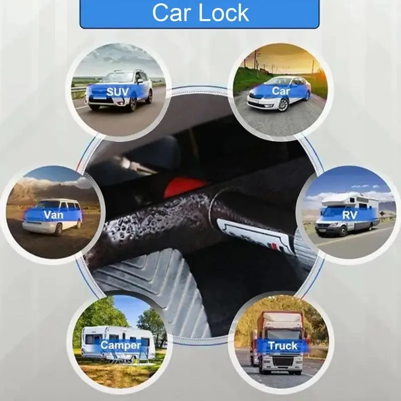 Clutch Lock Automobile Brake Pedal Lock Theft Protection Locking Tool Anti Theft Brake Clutch Pedal Auto 1PCS