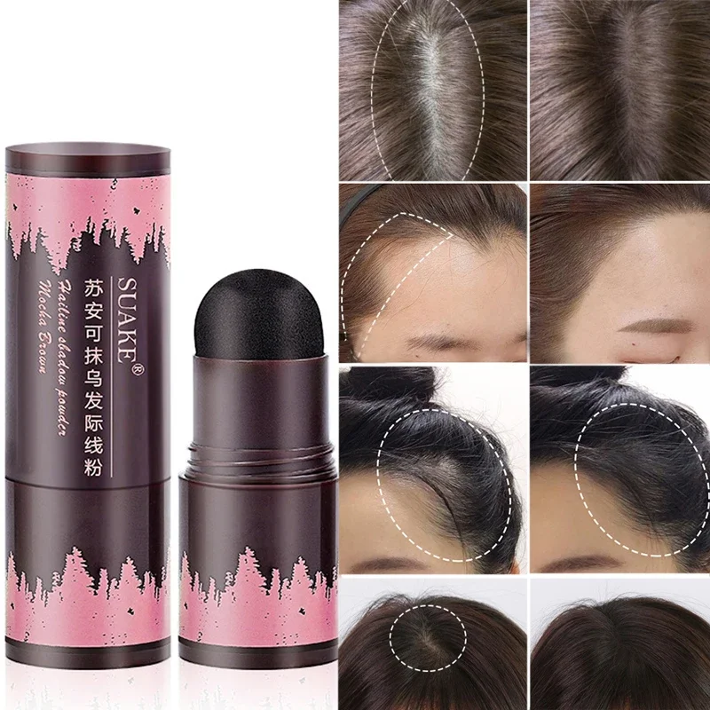 Linea Di Capelli Impermeabile Stick Powder Black Brown Hair Edge Shadow Sopracciglio Powder Root Cover Up Istantaneamente Strumenti Per Lo Styling Dei
