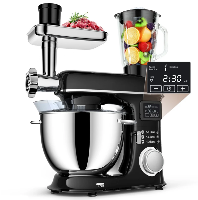 kitchen aid mixers 8L stainless material with multi functional accessories Home appliances kitchen appliances stand mixers 5