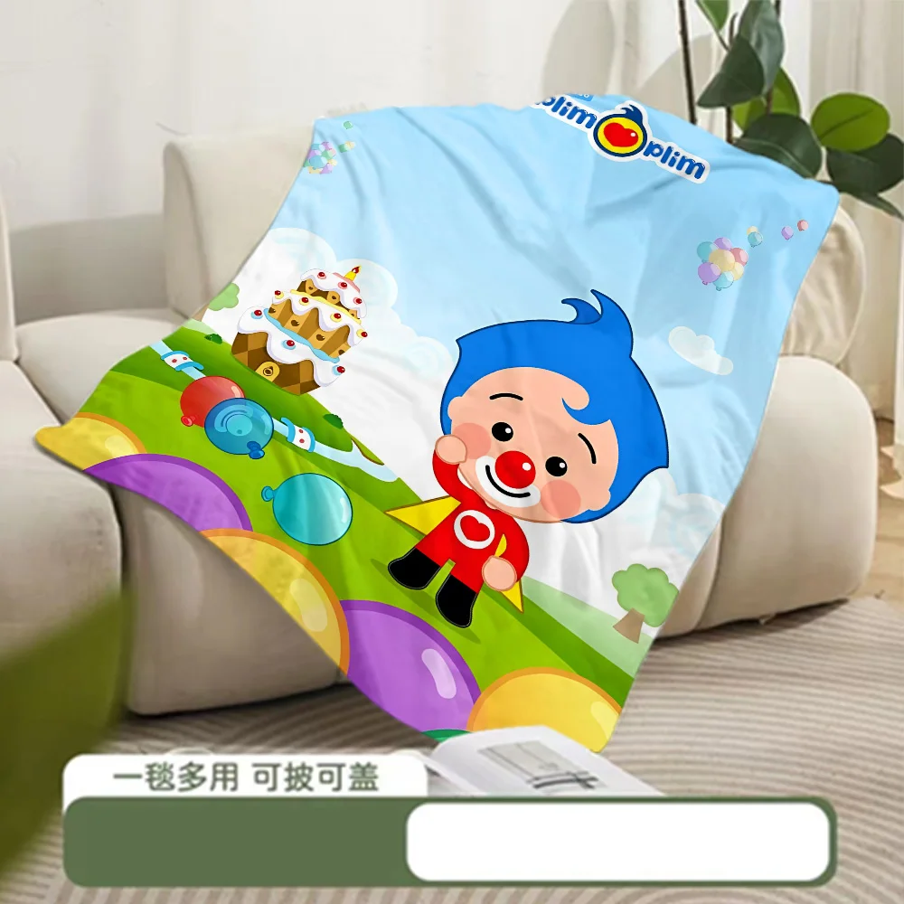 Printed Blanket Picnic Blanket Cartoon Anime P-Plims Plim Warm Blanket Soft and Comfortable Home Travel Birthday Gift 3