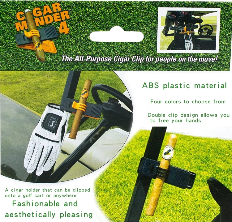 Golf Trainer Holder 1 Pc Cigar Holder Golf Clips Clamp Golfing Cart Clip Golfer Removable Golfing Clip Training Accessories