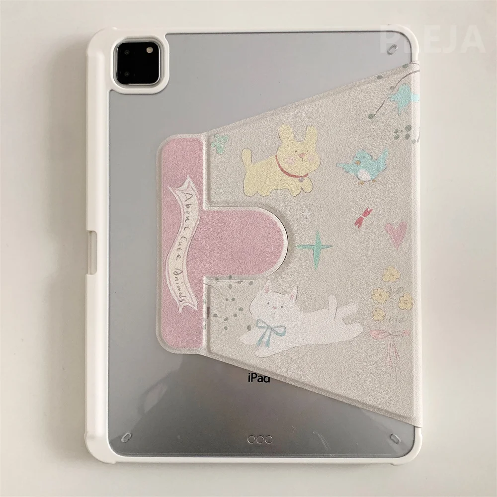 Cartoon Pets Tablet Case For Apple iPad