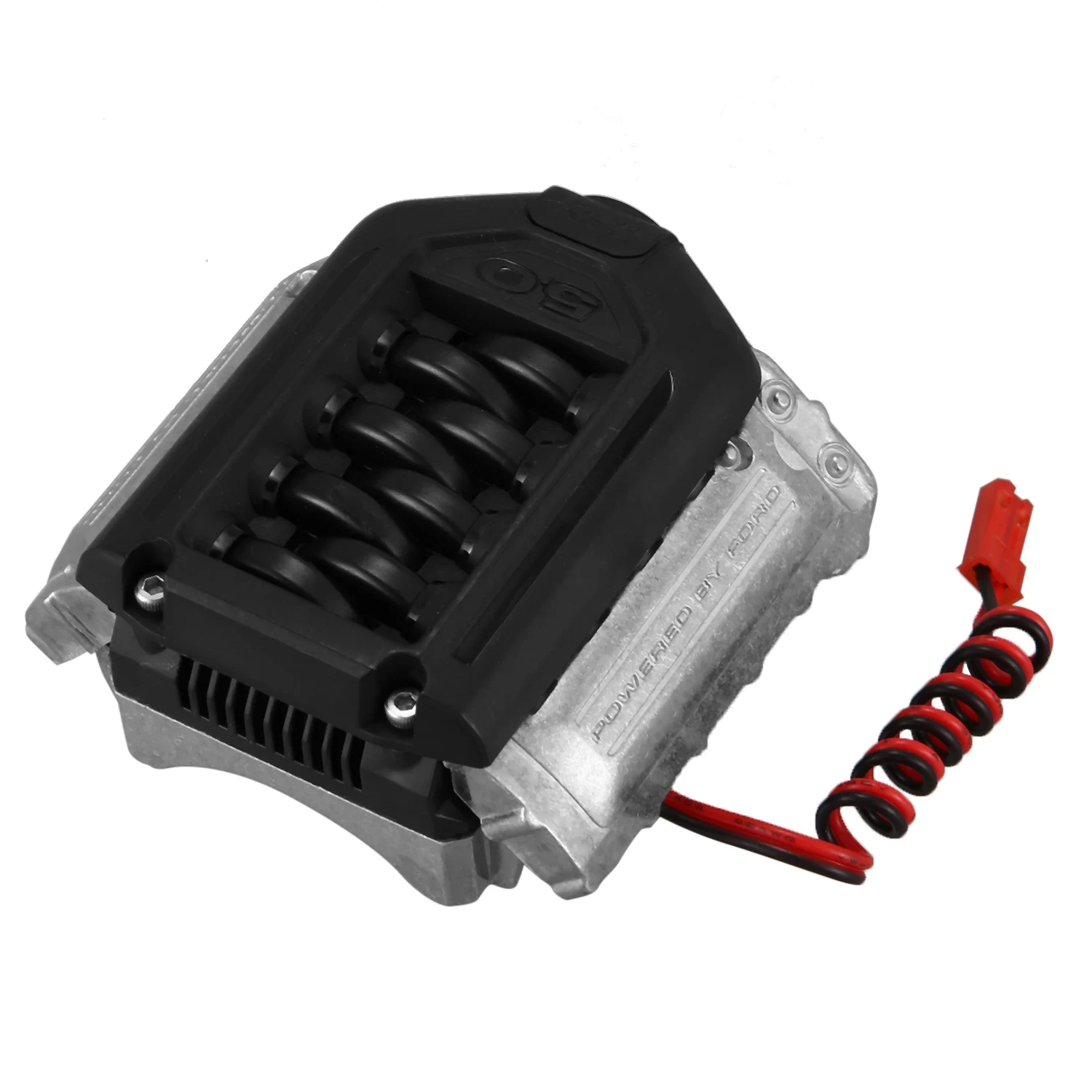 

Simulate F11 V8 5.0 Engine Radiator Double Fan for 1/10 RC Crawler Car TRX4 Defender Bronco aXIAL SCX10 RC4WD D90 D110,3S 11.1V