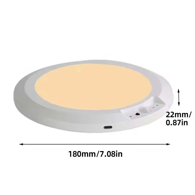 Rechargeable Wireless LED Ceiling Light with Motion Sensor and Remote Control