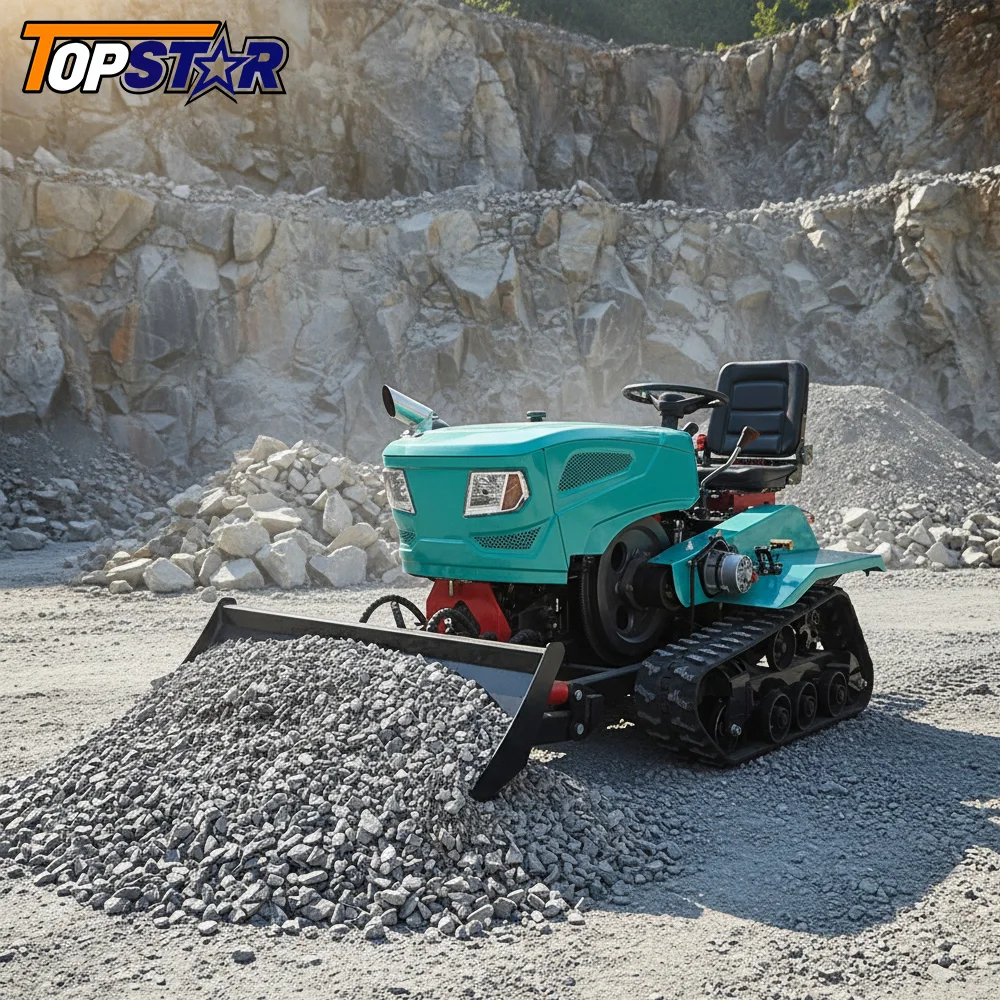 2025 New Low price 35hp diesel powered tiller agricultural machinery crawler tractor with excavator for sale