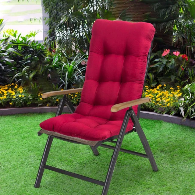 Long Cushion Recliner Chair Cushion Solid Color Cushion Soft Comfortable  Office Chair Seat Cushions Garden Lounger Mat - AliExpress