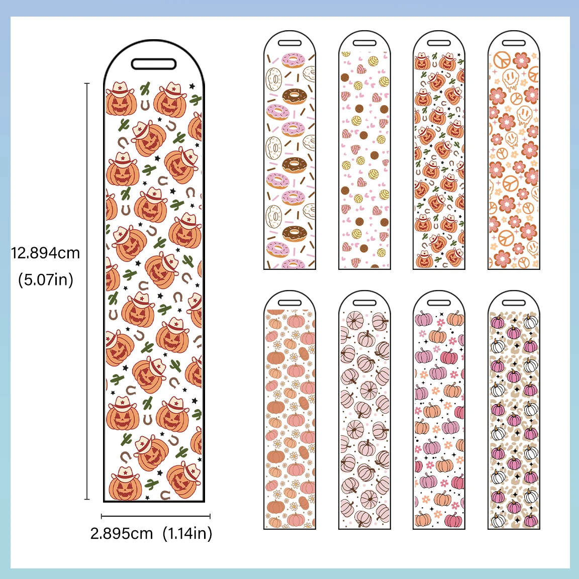 5PCS Ready to Apply UV DTF Bookmark Decals For Craft Pen Gift School Classroom Bookmarks