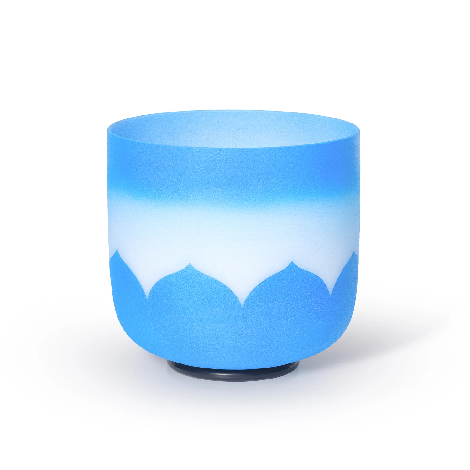 

KVKA 7 Inch G Note Throat Crystal Singing Bowl Charka Lotus Design Rainbow for Yoga