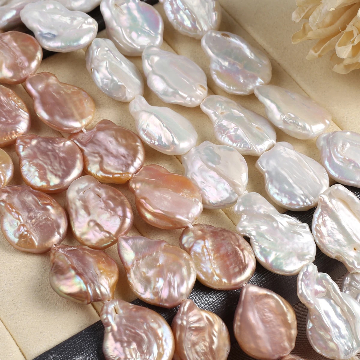 

Natural Pearl Large Baroque Teardrop Beads Exquisite Shape Elegant Appearance for DIY Jewelry Making Handmade Bracelet Necklace