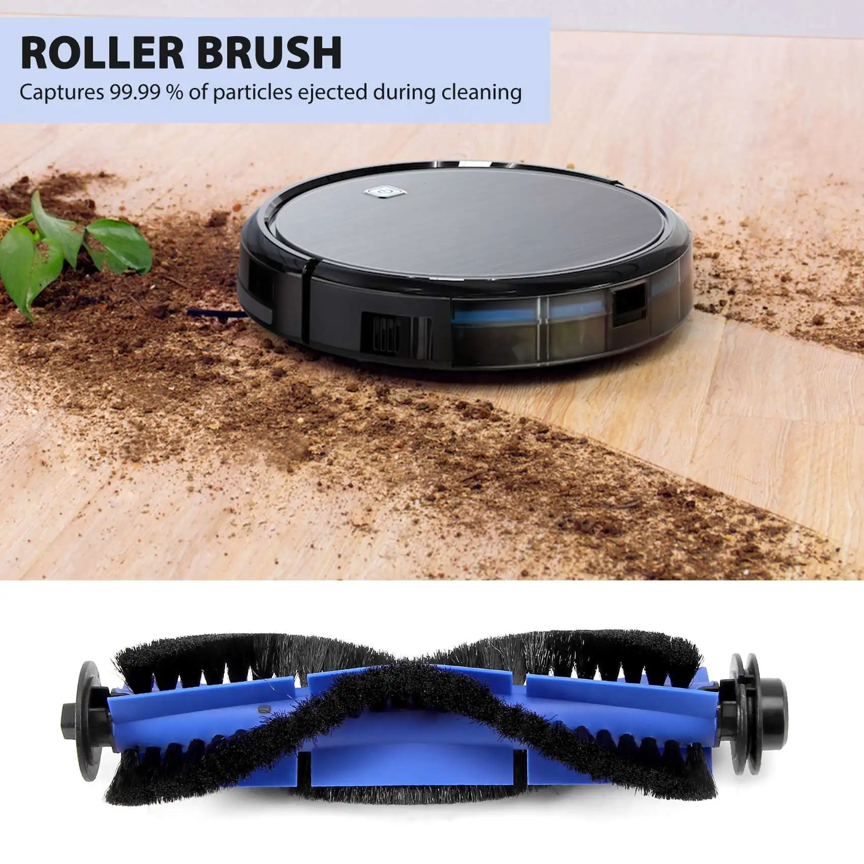 Carkio - Spazzola Principale Di Ricambio Per Eufy RoboVac 11S, 30, 30C, 15C (Confezione Da 2) | Rullo Spazzola Sostitutiva Non Originale, Facile Da Montare - 2