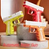 Mini Water Gun Blowback Manual Automatic Firing High Capacity Waterproof Pistol  Summer Beach Water Gun Game Toy Boy Gifts 1