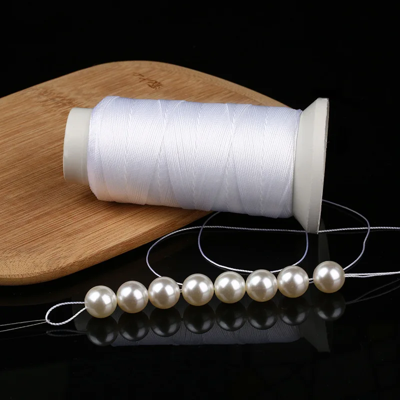 Non-Stretch String Beading Cord Thread For Jewelry Making DIY Bracelet Necklace Beading String Thread White