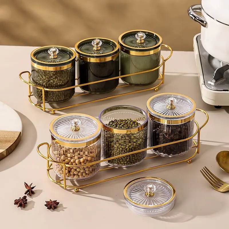 Luxury Kitchen Spice Jar Set 4