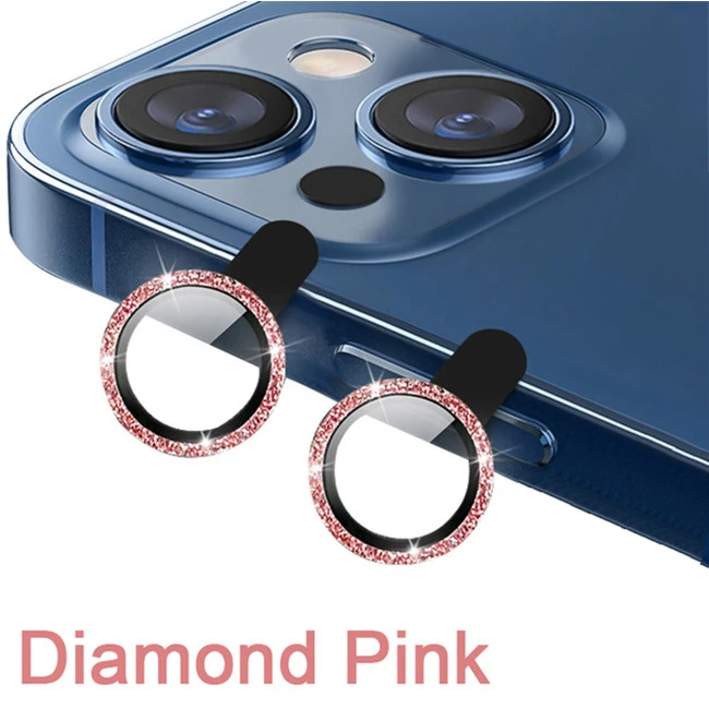 Metal Ring Camera Protectors with Lens Glass Film Cover