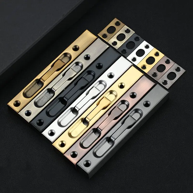 Stainless Steel Invisible Lengthened Box Fireproof Anti-Theft Wooden Concealed Door Bolt