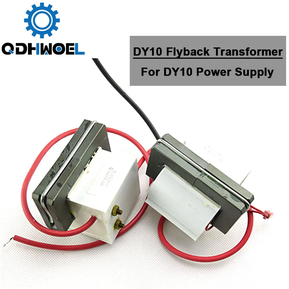 

QDHWOEL Double Laser High Voltage Transformer Flyback Lgnition Coil For RECI DY10 Co2 Laser Power Supply