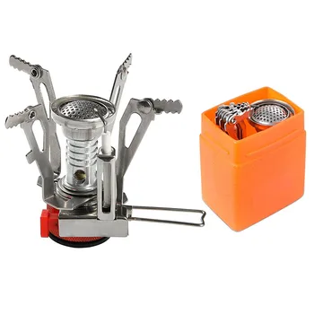 Portable Wind-Resistant Camping Stove with Piezo Ignition 1