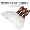 Putty knife,9 Piece Stainless Steel Paint Scraper Tool Set,With Taping Knife Tool for Repairing Drywall, Removing Wallpaper 4