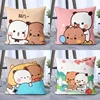 Cartoon Square Pillow awaii Anime Soft Waist Sofa Cushion Panda Bubu And Dudu Printing Throw Pillow Throw Bedroom Pillows 5