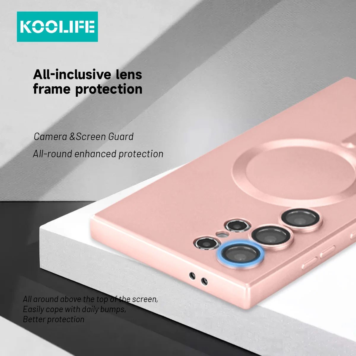 Koolife Magnetic All-Inclusive Soft Silicone Phone Case