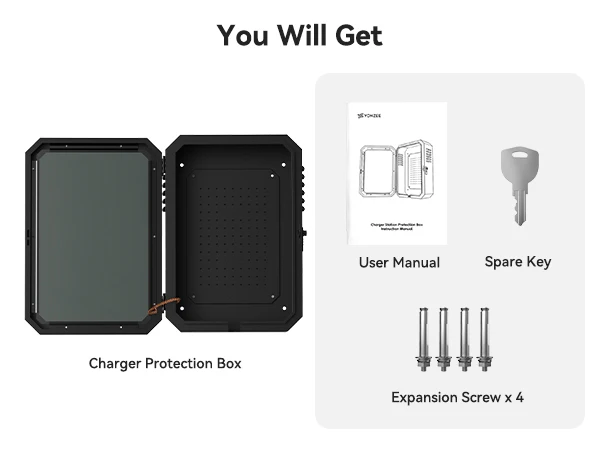 YZ for Tesla Model 3 Y X S Charging Station Protection Box Outdoor waterproof an