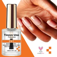 Tinovo Uno 5 W 1 Top Coat Fast Dry Base Coat Nail Strengthener Super Shiny Finish Nail Polish Manicure Hardener Repair Nail Care 1