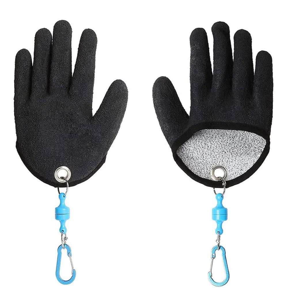 1Pcs Fishing Catching Gloves Protect Hand From Puncture Scrapes