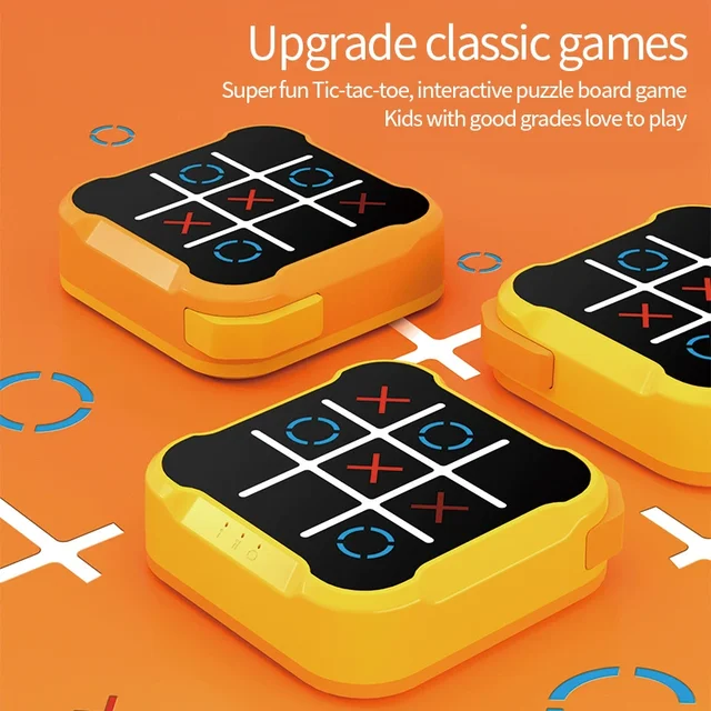 3 in 1 Tic Tac Toe Board Game Children Electronic Toy Gifts Crosses Game Memory Training Portable Travel Games for Kids Adult 1