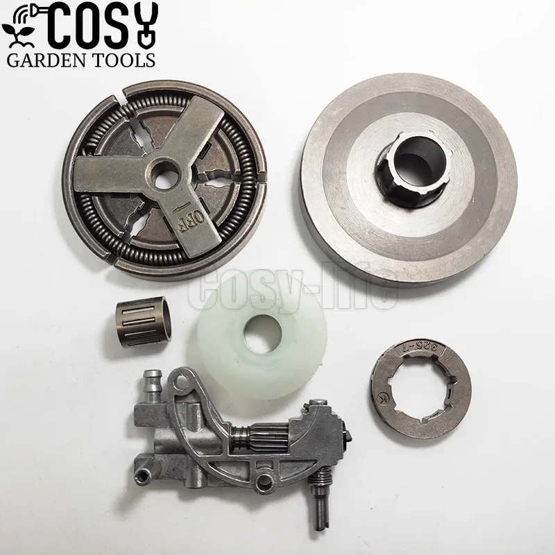 Chainsaw Replace Parts Clutch Sprocket Rim Oil Pump Drum Worm Gear Bearing Kit Chinese 4500 5200 5800 45Cc 52Cc 58Cc