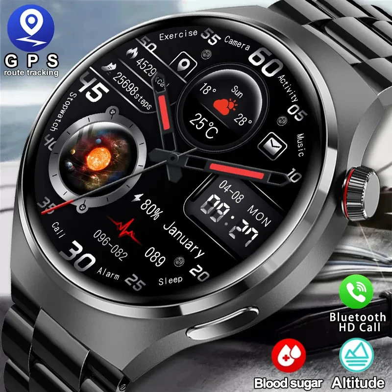2023 New Smart Watches Men GT4 Pro 360*360 HD Screen Heart Rate Bluetooth  Call IP68 Waterproof NFC SmartWatch For Huawei Xiaomi