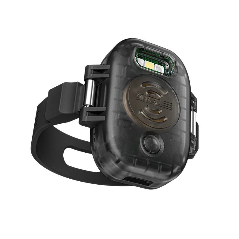 Alarme automatique anti-perte pour drone, sirène stroboscopique 120dB en action avec lumières clignotantes.