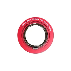 Universal Magnetic Ring Grip and Stand Holder (Red)