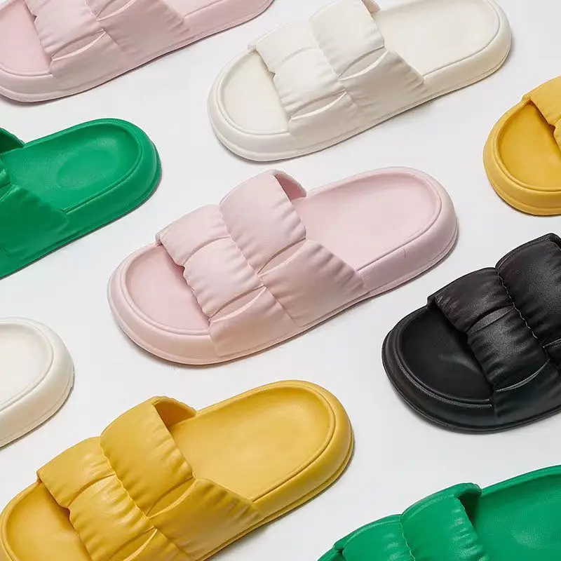 Γυναικεία παπούτσια για το σπίτι Παπούτσια παχιά πλατφόρμα Καλοκαιρινές σαγιονάρες παραλίας Γυναικεία EVA Soft Sole Flat παπούτσια Mute Αντιολισθητικά Σανδάλι παραλίας_voghion.com